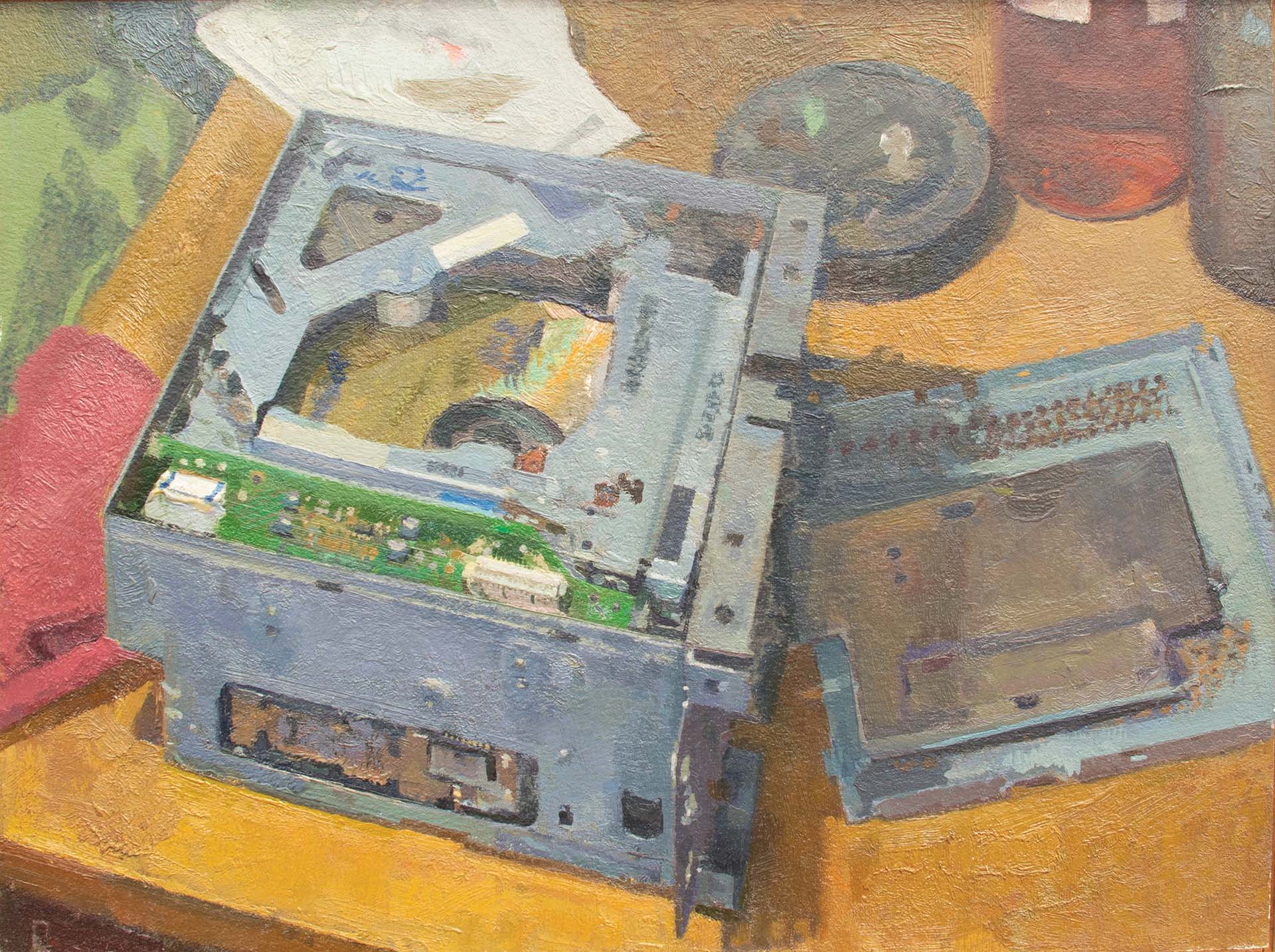 5 Disk CD Player / pastel / 8 ¾" x 9" / 2020